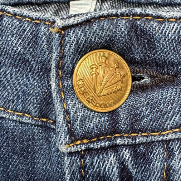 Rag & Bone Logan Mid Rise Wide Leg Jeans Women’s 29 Annalise 5-Pocket Classic - Picture 5 of 12